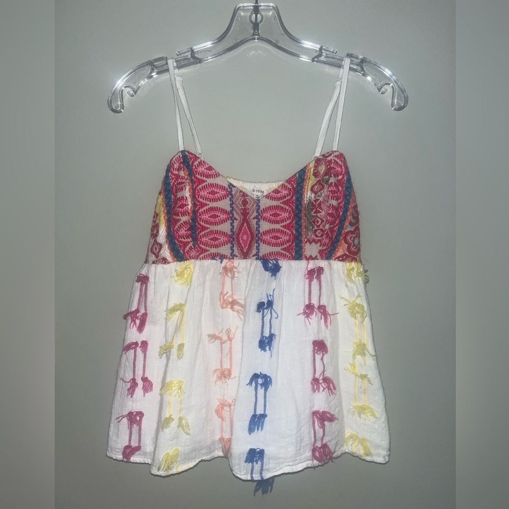 Colorful Embroidered Women's Top